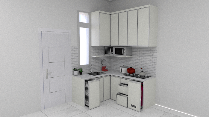 kitchen set minimalis dapur kecil